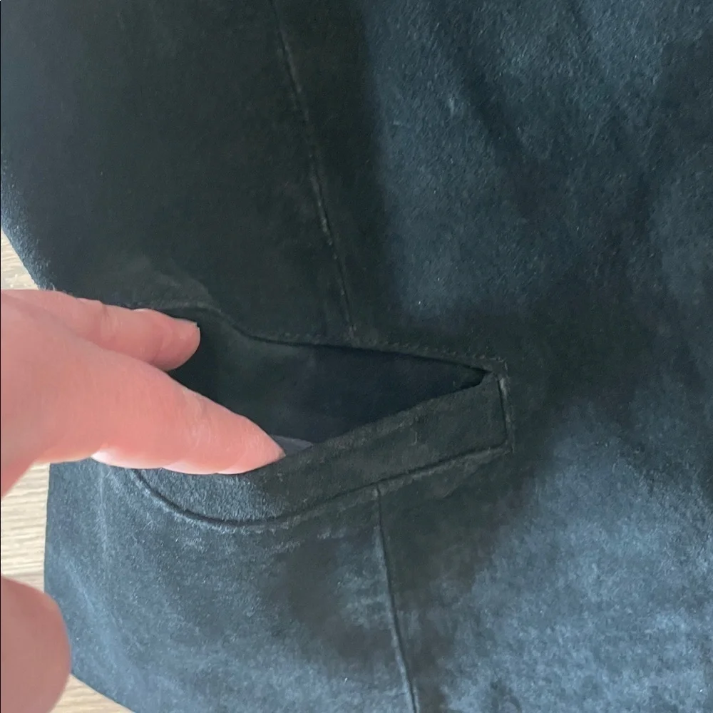 J. Riggings Men’s Black Suede Leather Vest Size XXL